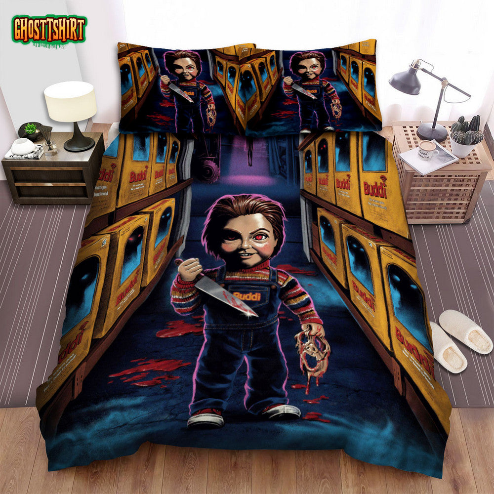 Child's Play (2019) Movie Illustration 3 Bed Sheets Spread Comforter Duvet Cover Bedding Set