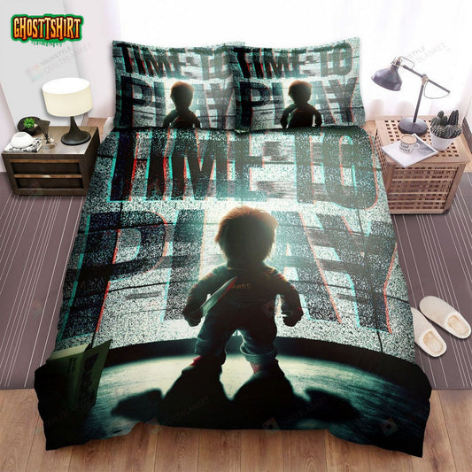 Child's Play (2019) Movie Poster Artwork 4 Bed Sheets Spread Comforter Duvet Cover Bedding Set