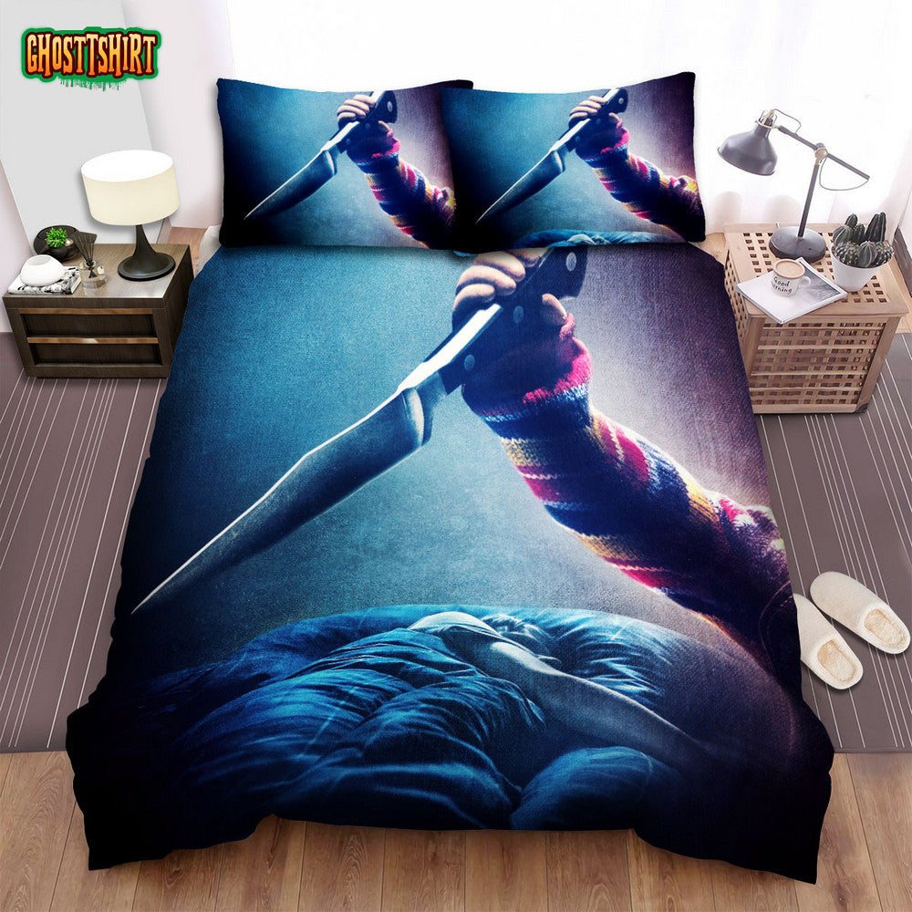 Child's Play (2019) Movie Poster Bed Sheets Spread Comforter Duvet Cover Bedding Set