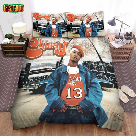 Chingy Jackpot Album Cover Bed Sheets Spread Comforter Duvet Cover Bedding Set