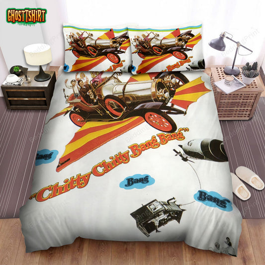 Chitty Chitty Bang Bang (1968) Movie Old Poster Bed Sheets Duvet Cover Bedding Set