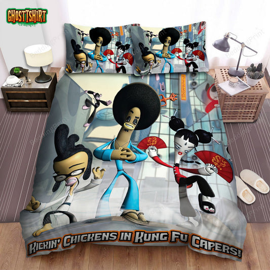 Chop Socky Chooks The Poster Bed Sheets Spread Duvet Cover Bedding Set
