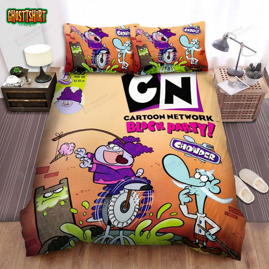 Chowder Block Party Poster Bed Sheets Spread Duvet Cover Bedding Set