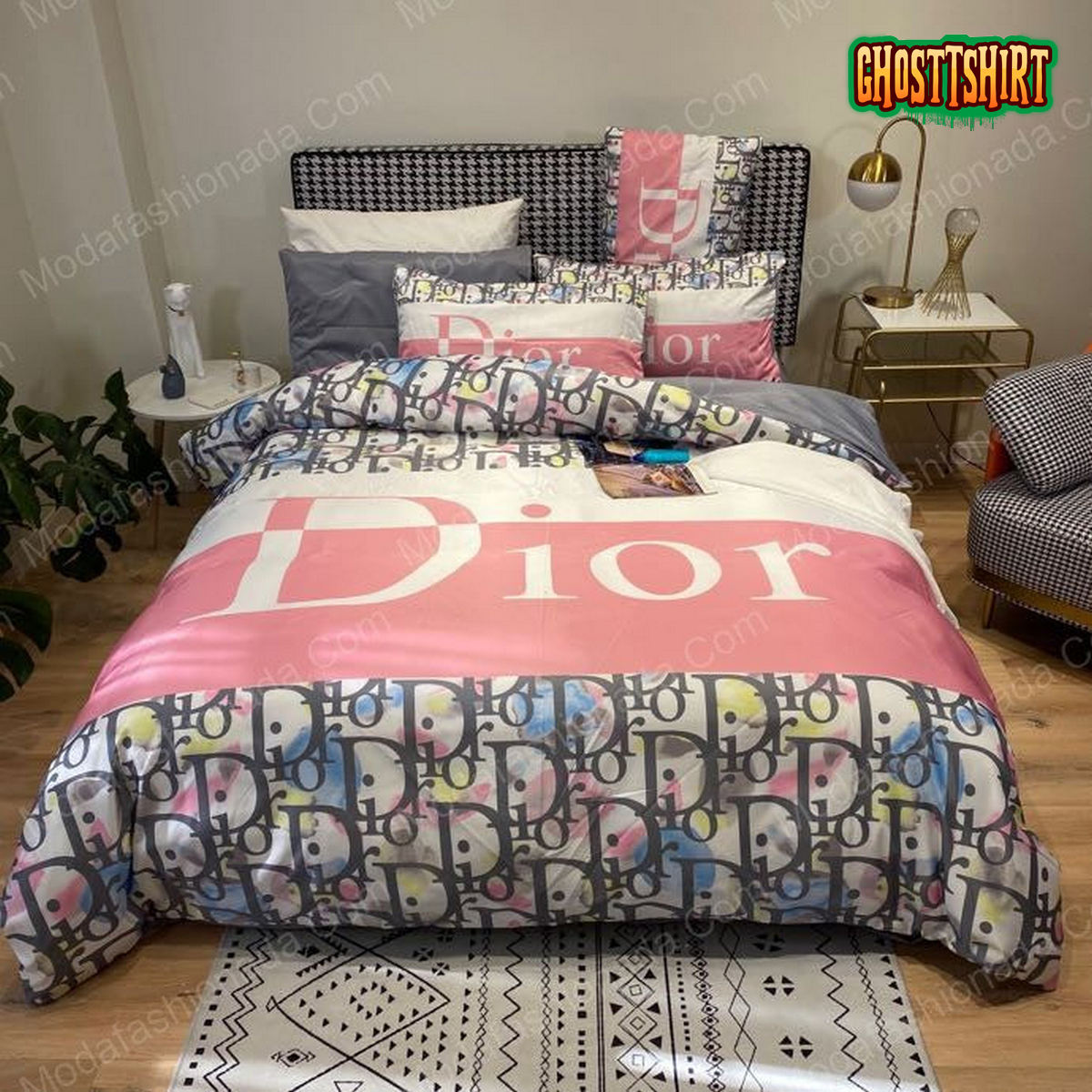 Christian Dior Logo Brands 14 Bedding Set
