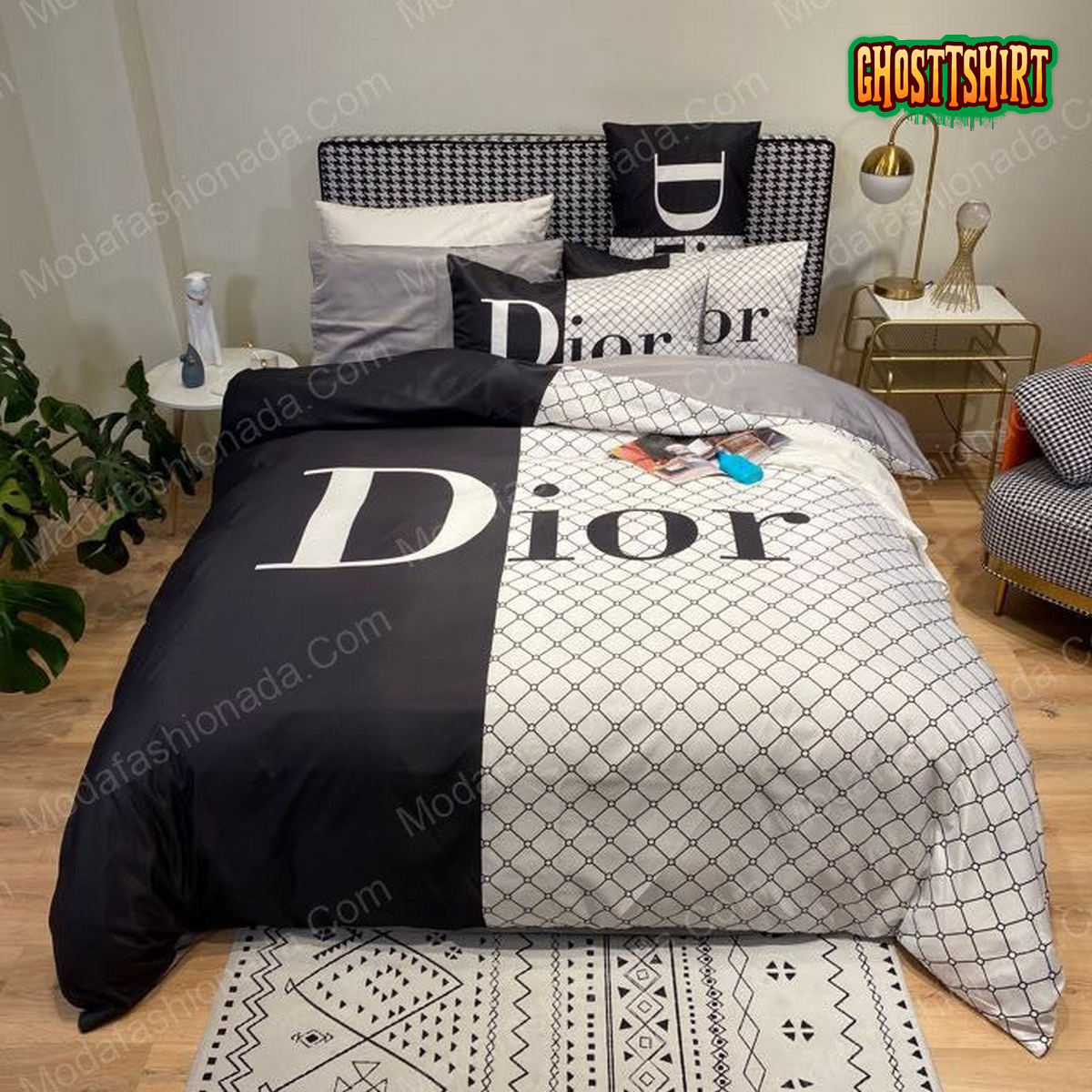 Christian Dior Logo Brands Bedding Set