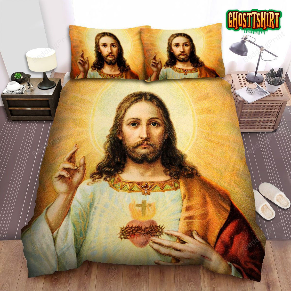 Christianity Jesus Christ Bed Sheets Duvet Cover Bedding Set