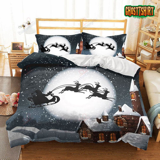 Christmas Eve Bed Sheets Duvet Cover Bedding Set