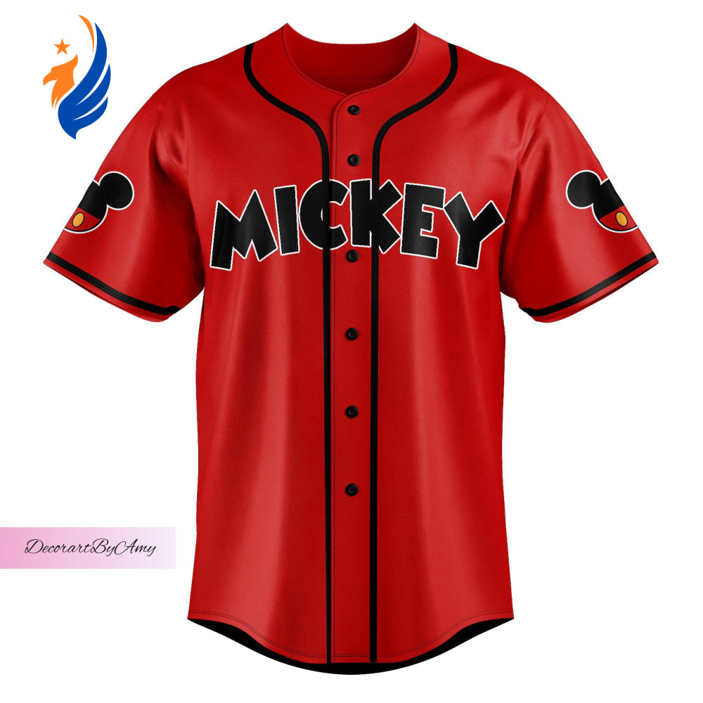 Christmas Mickey Mouse Jersey: Get Festive with Mickey! Perfect Mickey Mouse Baseball Jersey & Disney Shirt - Bafud