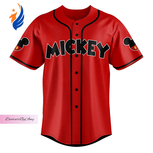 Christmas Mickey Mouse Jersey: Get Festive with Mickey! Perfect Mickey Mouse Baseball Jersey & Disney Shirt - Bafud