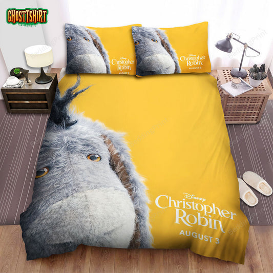 Christopher Robin (2018) Eeyore Movie Poster Ver 1 Bed Sheets Duvet Cover Bedding Set