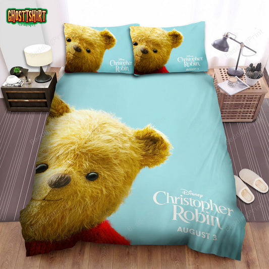 Christopher Robin (2018) Winnie-The-Pooh Movie Poster Ver 1 Bed Sheets Duvet Cover Bedding Set