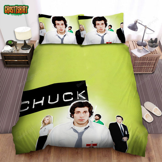 Chuck (2007–2012) Movie Poster Ver 2 Bed Sheets Duvet Cover Bedding Set
