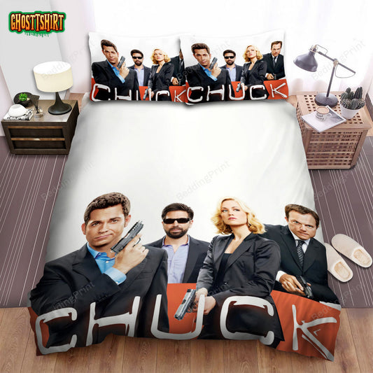 Chuck (2007–2012) Movie Poster Ver 3 Bed Sheets Duvet Cover Bedding Set