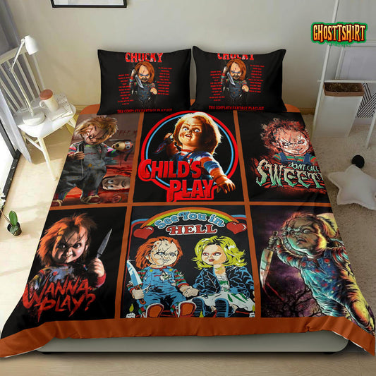 Chucky Bedding Set - Halloween Bedding - Merch For Halloween