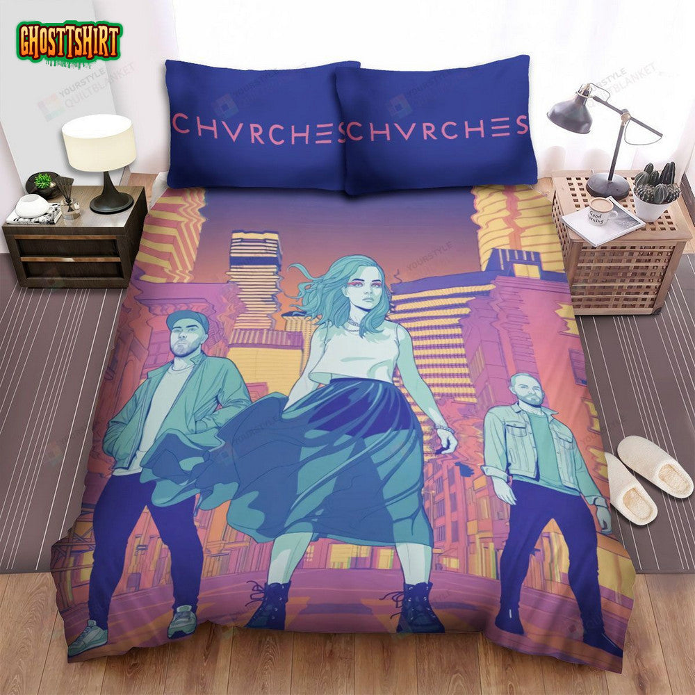 Chvrches Cartoon Bed Sheets Spread Comforter Duvet Cover Bedding Set