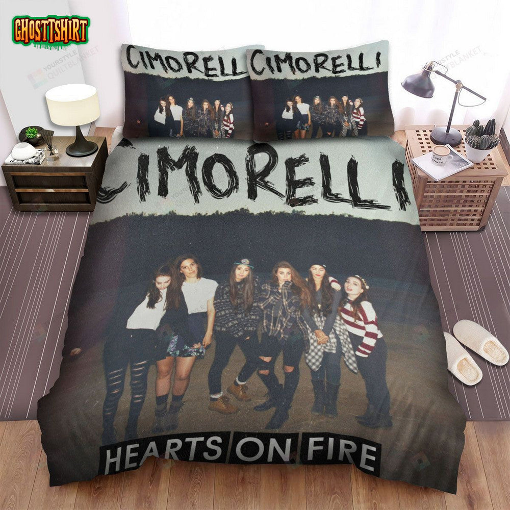 Cimorelli Band Hearts On Fire Bed Sheets Spread Comforter Duvet Cover Bedding Set