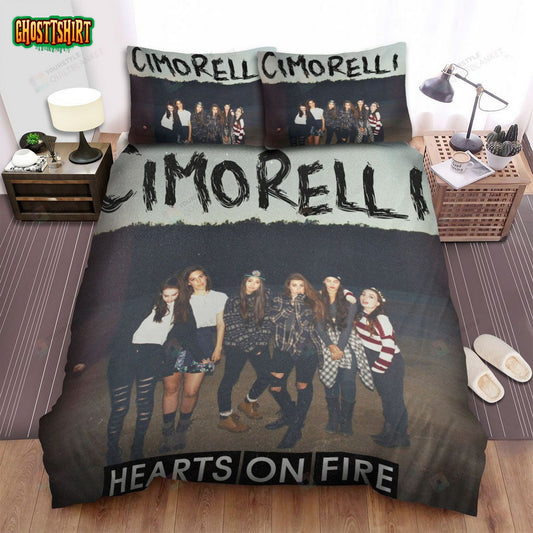 Cimorelli Band Hearts On Fire Bed Sheets Spread Comforter Duvet Cover Bedding Set