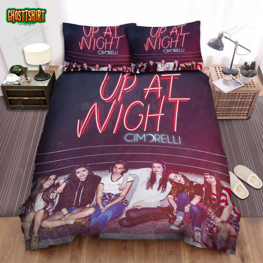 Cimorelli Band Neon Light Bed Sheets Spread Comforter Duvet Cover Bedding Set