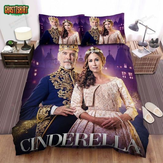 Cinderella (I) (2021) Movie King And Queen Bed Sheets Spread Comforter Duvet Cover Bedding Set
