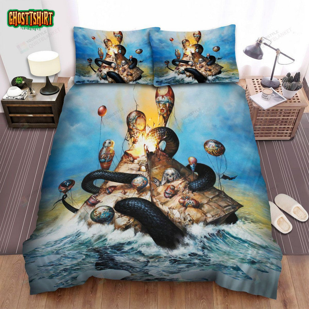 Circa Survive Band Descensus Album Cover Bed Sheets Spread Comforter Duvet Cover Bedding Set