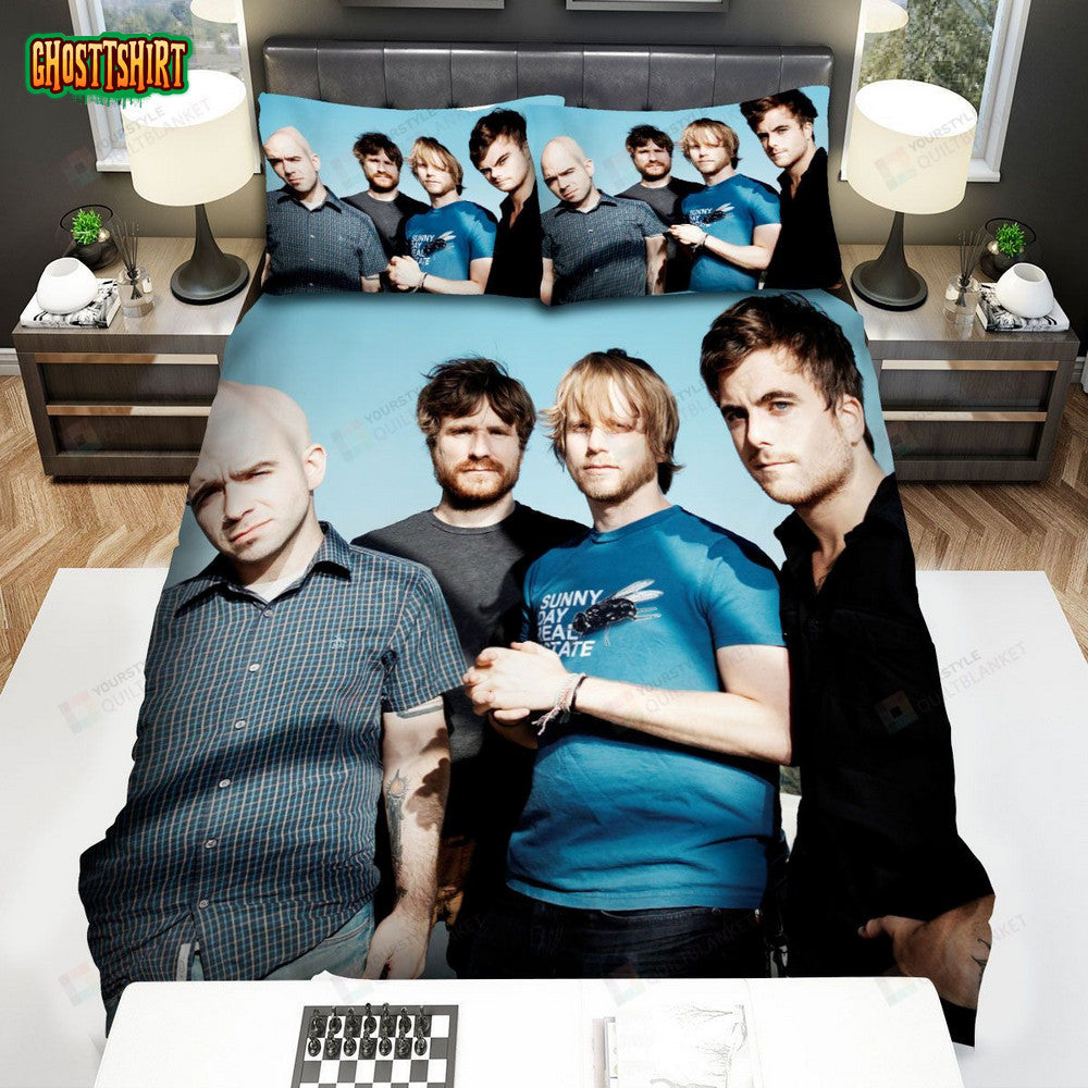 Circa Survive Band Group Pose Bed Sheets Spread Comforter Duvet Cover Bedding Set