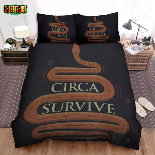 Circa Survive Band Long Snake Art Bed Sheets Spread Comforter Duvet Cover Bedding Set