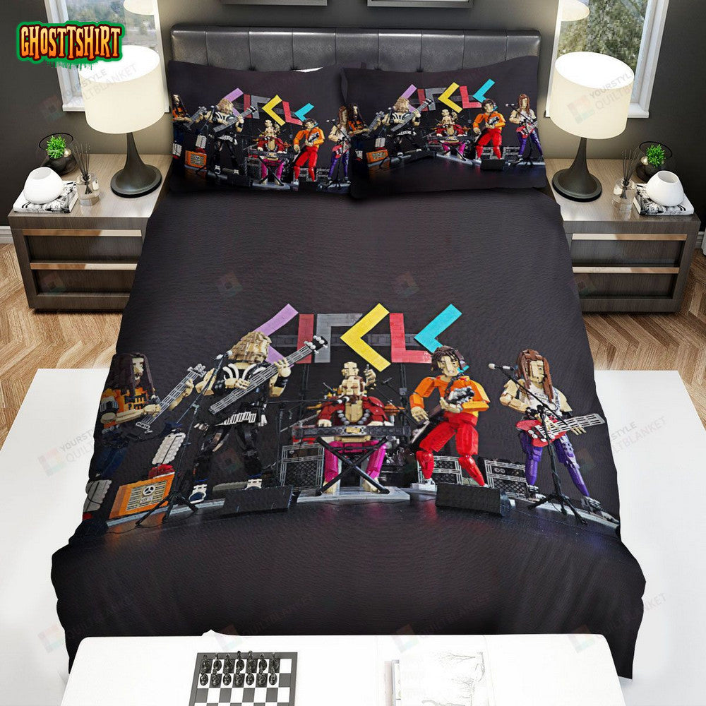 Circle Band, Puzzles Singers Bed Sheets Spread Duvet Cover Bedding Set