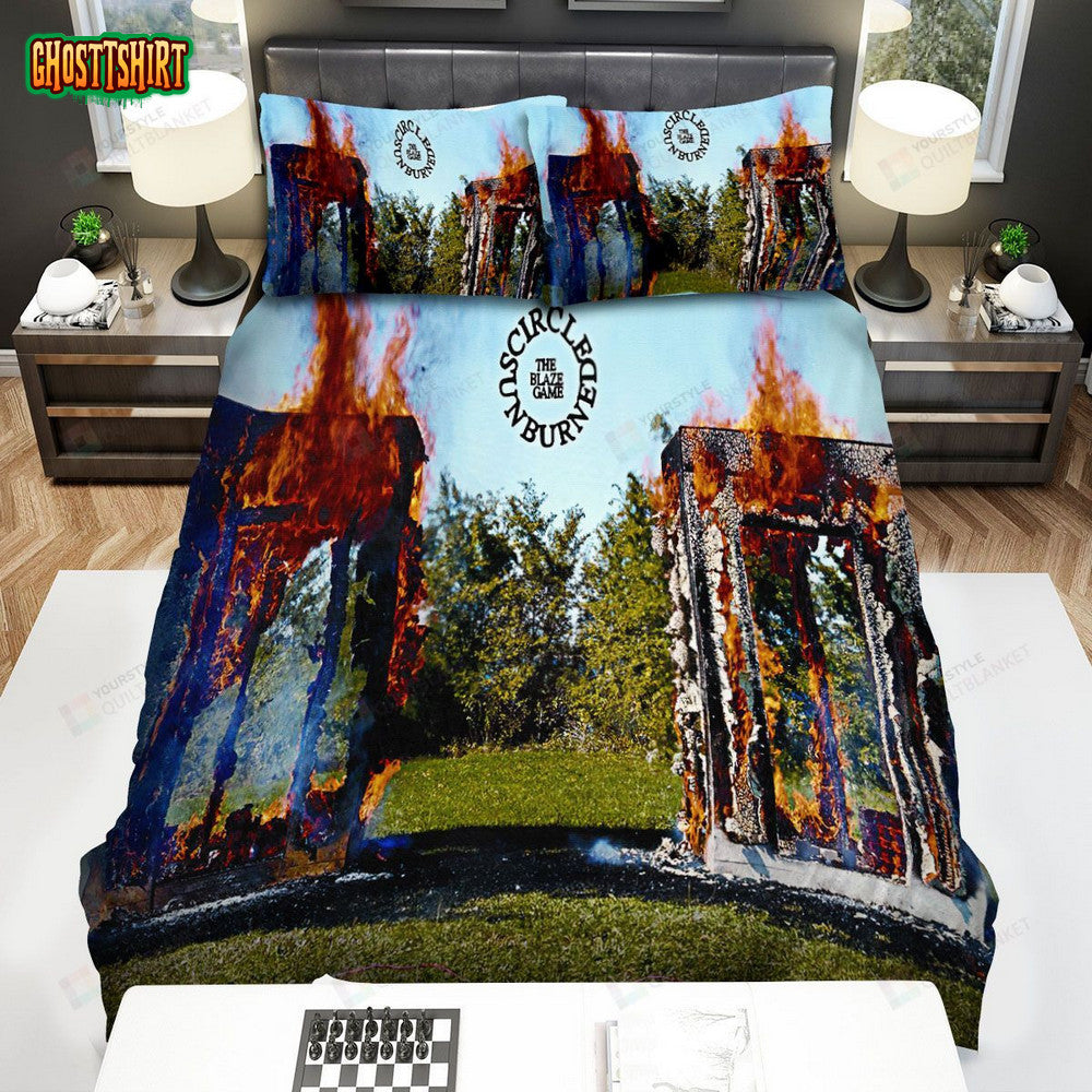 Circle Band, The Blaze Game Bed Sheets Spread Duvet Cover Bedding Set