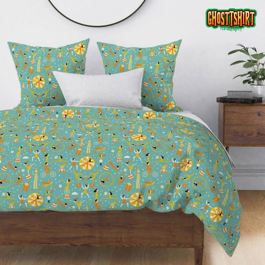 Circus Tiny Pattern Bed Sheets Duvet Cover Bedding Set
