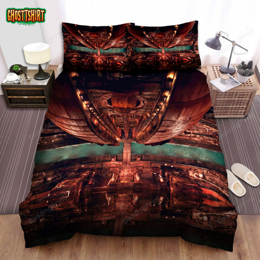 City Of Ember (2008) Strange City Underwater Movie Poster Bed Sheets Duvet Cover Bedding Set