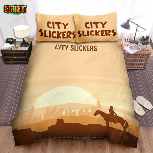City Slickers Poster Bed Sheets Spread Comforter Duvet Cover Bedding Set