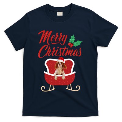 Cavalier King Dog Merry Christmas Design For The Holiday Season! T-Shirt