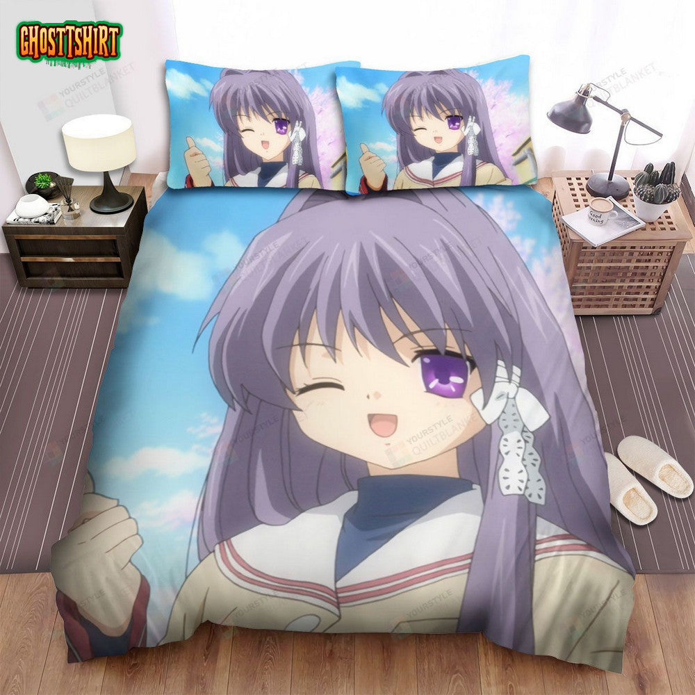 Clannad Kyou Anime Bed Sheets Spread Comforter Duvet Cover Bedding Set
