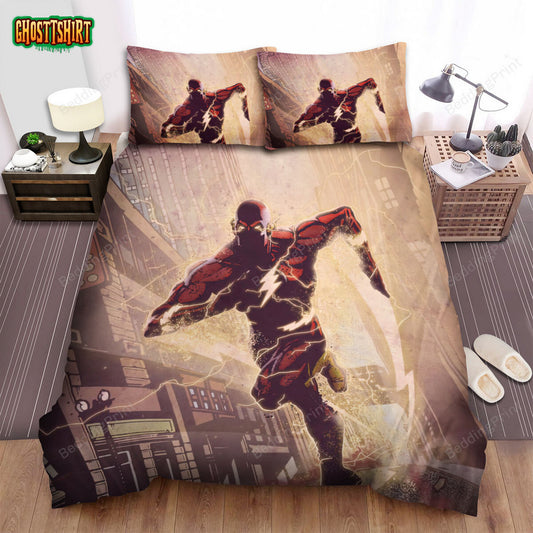 Classic Heroes Posters Flash Bed Sheets Duvet Cover Bedding Set