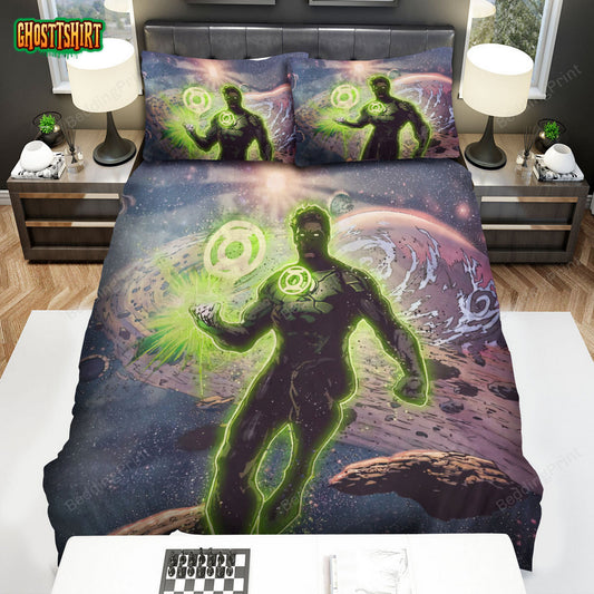 Classic Heroes Posters Green Lantern Bed Sheets Duvet Cover Bedding Set