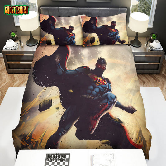 Classic Heroes Posters Superman Bed Sheets Duvet Cover Bedding Set