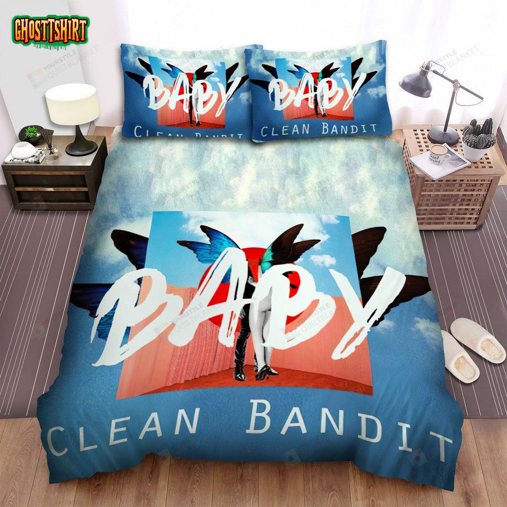 Clean Bandit Baby Bed Sheets Spread Comforter Duvet Cover Bedding Set