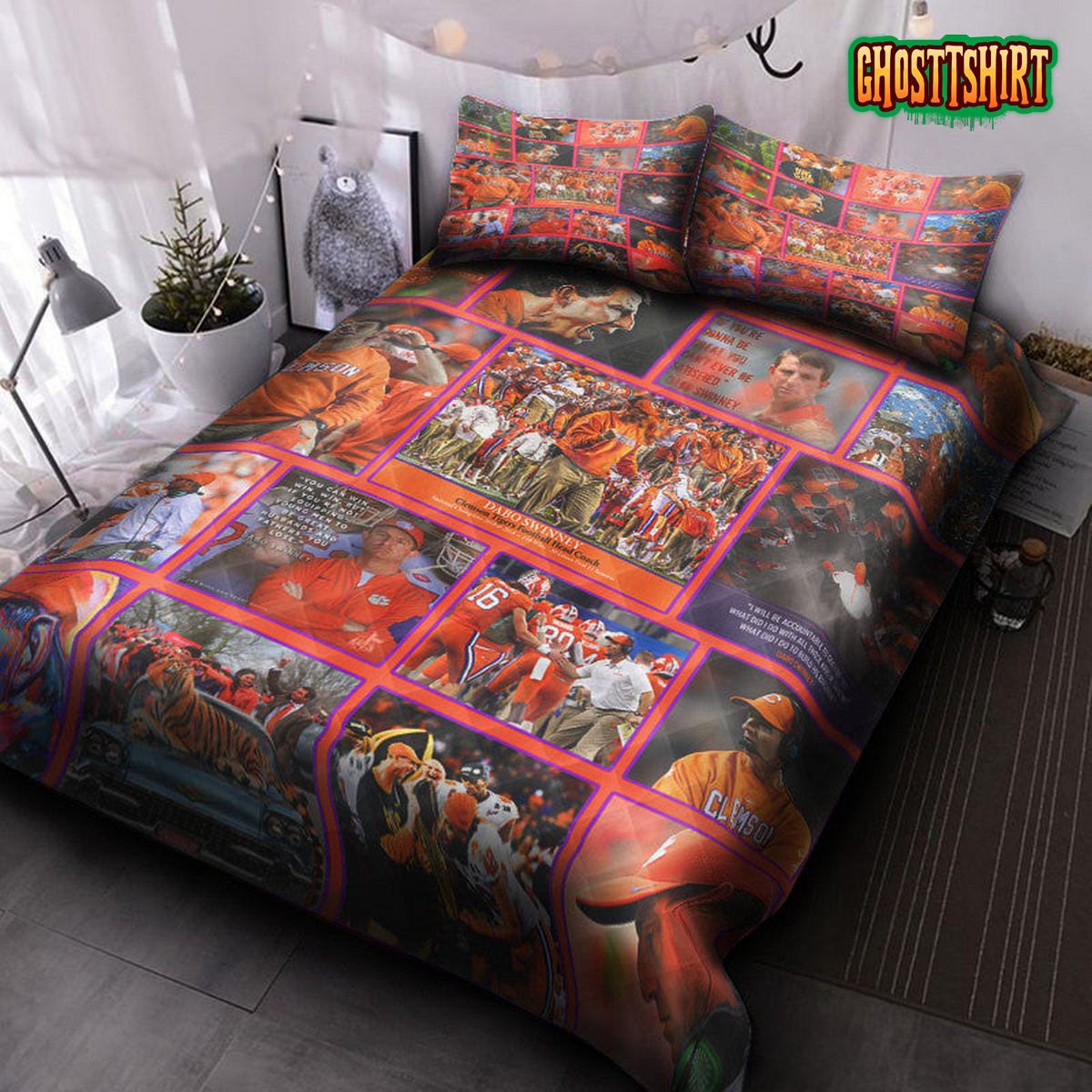 Clemson Quilt Bedding Set