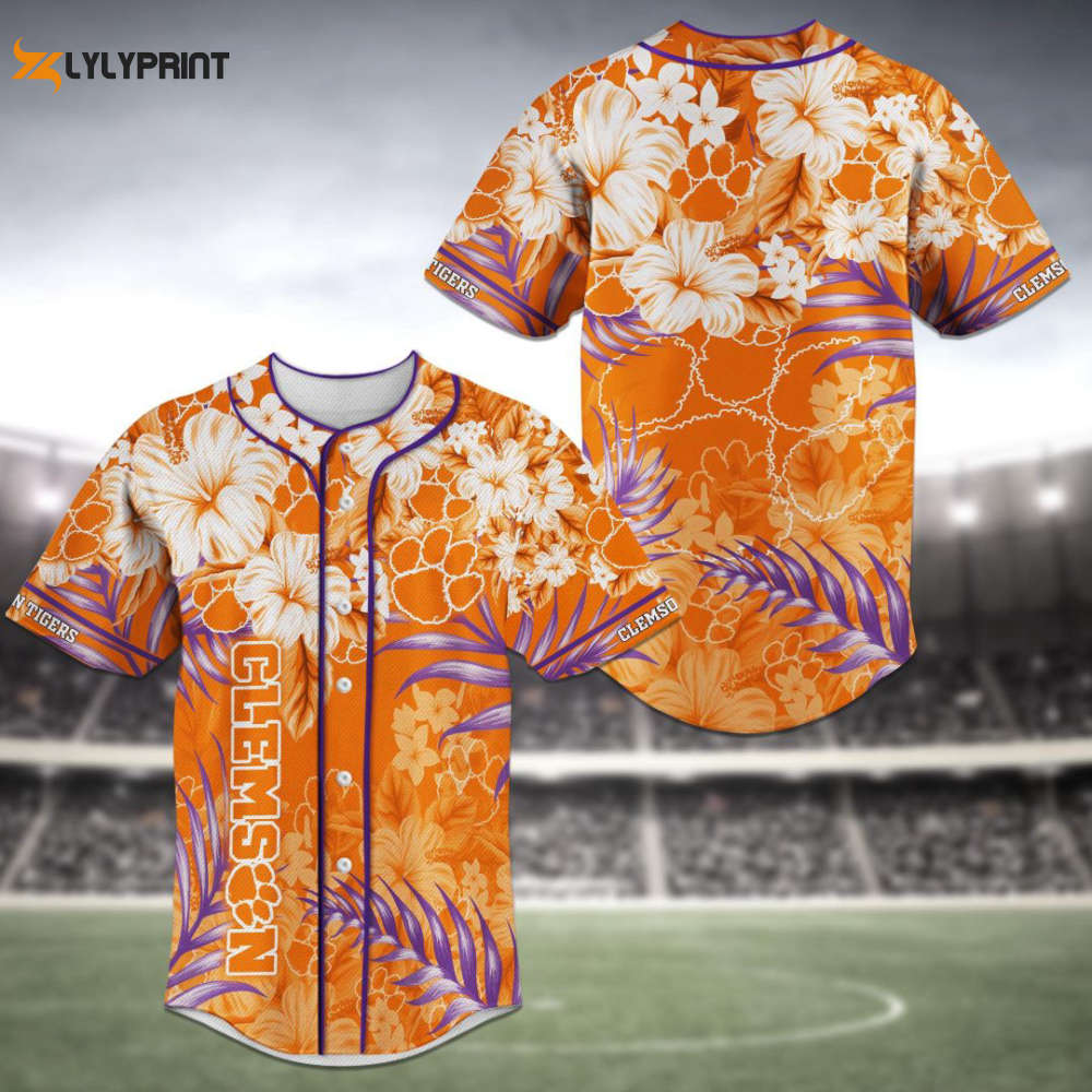Clemson Tigers Baseball Jersey Personalized 2023 BJ0206 - lylyprint.com