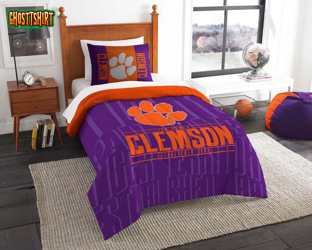 Clemson Tigers Bedding Set Ver 1
