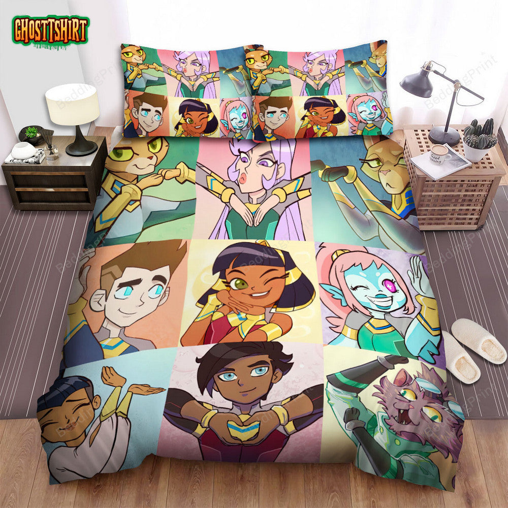 Cleopatra In Space All Characters Bed Sheets Spread Duvet Cover Bedding Set