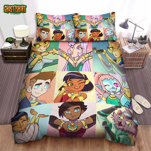 Cleopatra In Space All Characters Bed Sheets Spread Duvet Cover Bedding Set