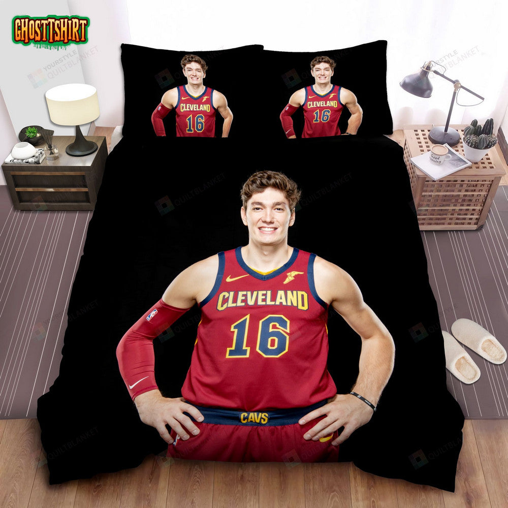 Cleveland Cavaliers Cedi Osman Photograph Bed Sheet Spread Comforter Duvet Cover Bedding Set