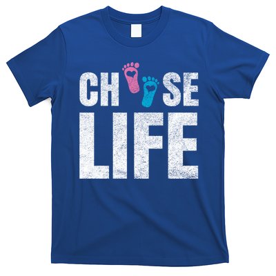 Choose Life Life Freedom Saying Mama Dad Foot Spures Gift T-Shirt