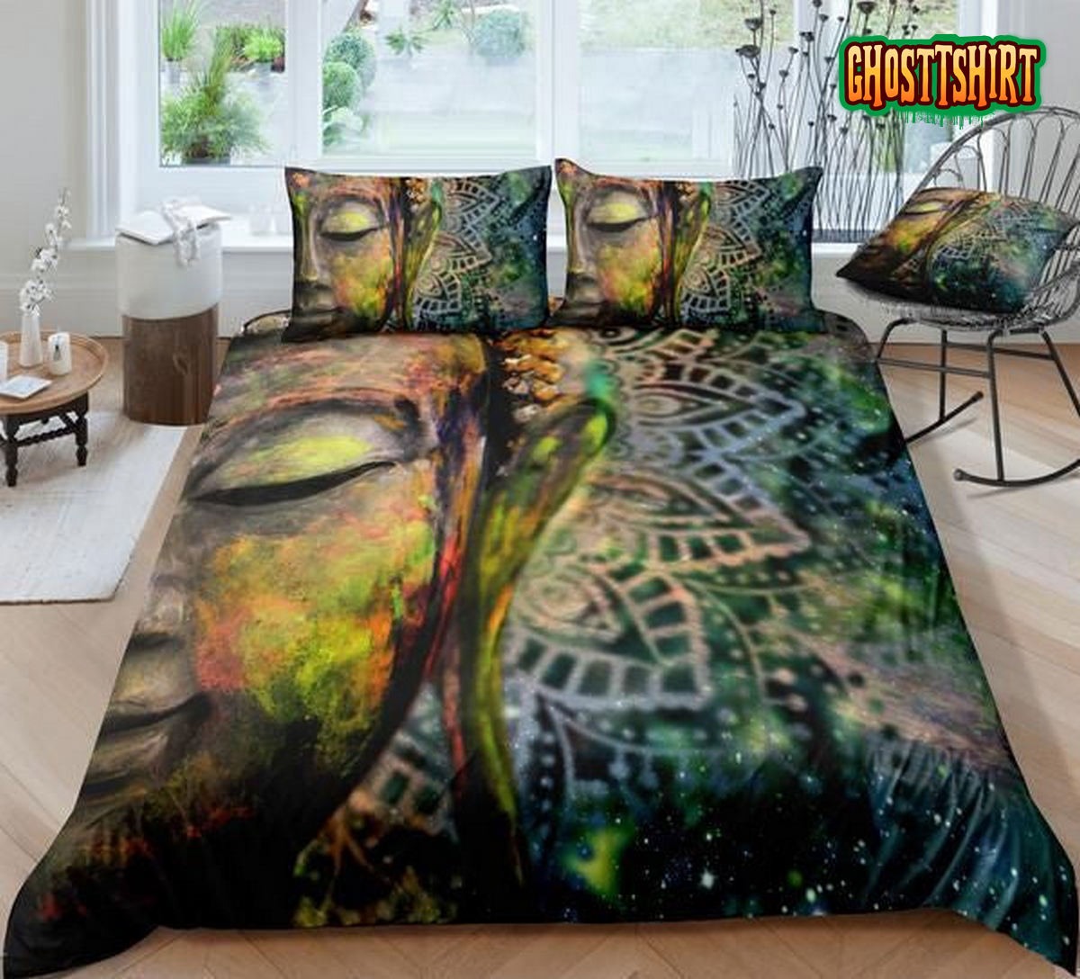 Closeup Buddha Abstract Art Bed Sheets Duvet Cover Bedding Set