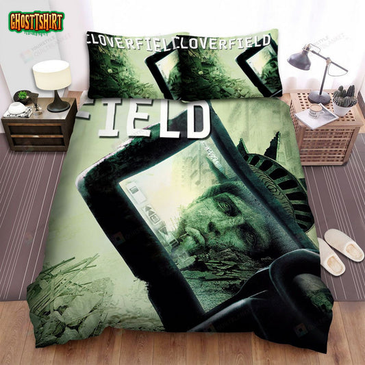 Cloverfield (2008) Camera Movie Poster Bed Sheets Spread Comforter Duvet Cover Bedding Set