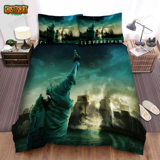 Cloverfield (2008) Destruction Movie Poster Bed Sheets Spread Comforter Duvet Cover Bedding Set