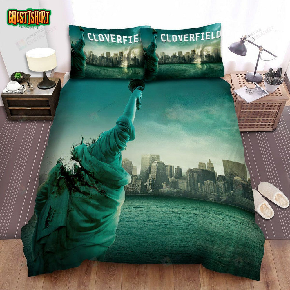 Cloverfield (2008) Poster Movie Poster Bed Sheets Spread Comforter Duvet Cover Bedding Set Ver 2