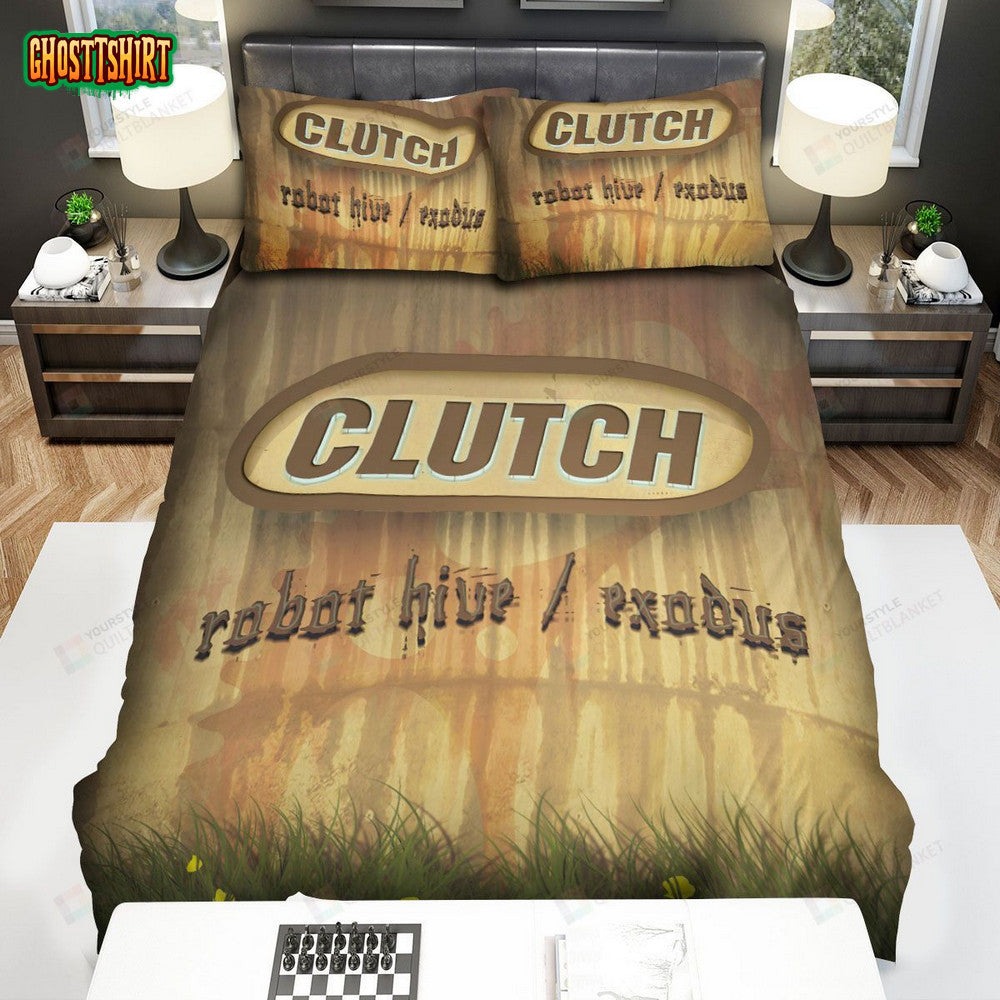 Clutch Album Cover Robot HiveExodust Bed Sheets Spread Comforter Duvet Cover Bedding Set