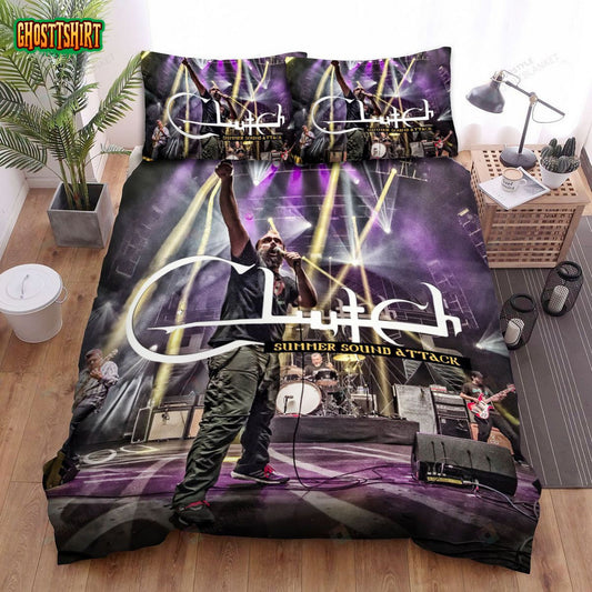 Clutch Album Cover Summer Sound Attack Bed Sheets Spread Comforter Duvet Cover Bedding Set